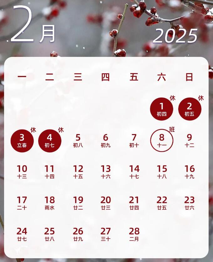 工作日要上几天班 二月工作日天数介绍开元棋牌app2025年2月有多少个(图1) 工作日要上几天班 二月工作日天数介绍开元棋牌app2025年2月有多少个(图1)